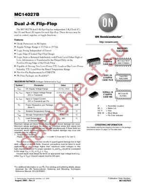 MC14027BDG datasheet  